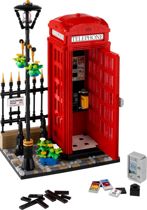 LEGO Ideas 21347 Czerwona budka telefoniczna – ikona Londynu w Twoim domu
