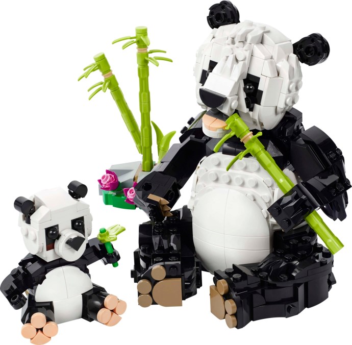 LEGO Creator 3-in-1 31165 Wilde Tiere: Pandafamilie w świetnej cenie – urocza urocza panda w obiektywie promocji