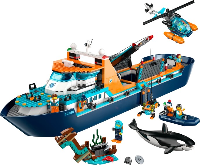 Potężna ekspedycja na oceanie: Bliższe spojrzenie na zestaw LEGO City 60368 Łódź badacza Arktyki