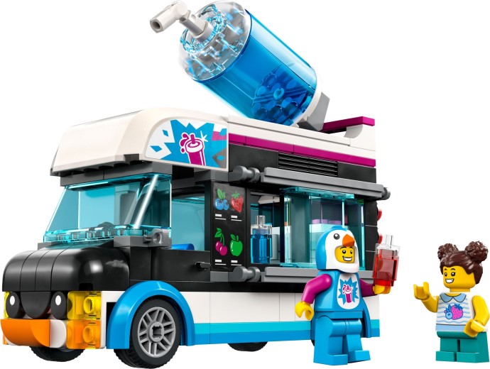 LEGO City 60384 Pingwinia furgonetka ze slushem – orzeźwiający zestaw pełen uroczych detali