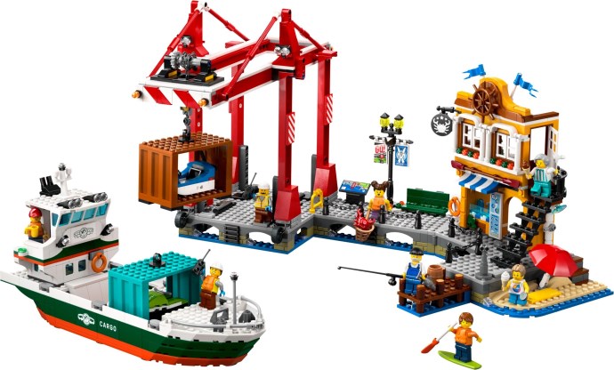 LEGO City 60422 Nadmorski port ze statkiem towarowym w świetnej cenie! Sprawdź okazję