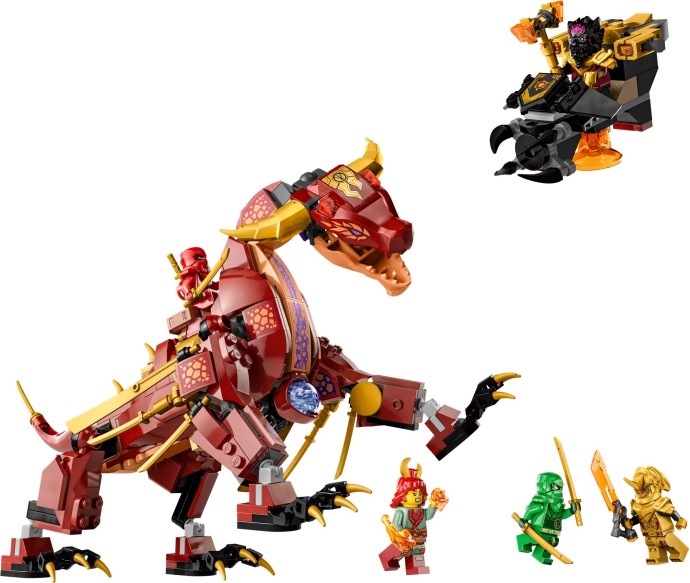 LEGO Ninjago 71793 Lawowy smok zmieniający się w falę ognia – przegląd zestawu