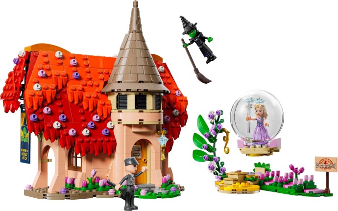 Okazja na zestaw LEGO Wicked: Wizyta Glindy i Elphaby w Munchkinland (75690) w świetnej cenie!