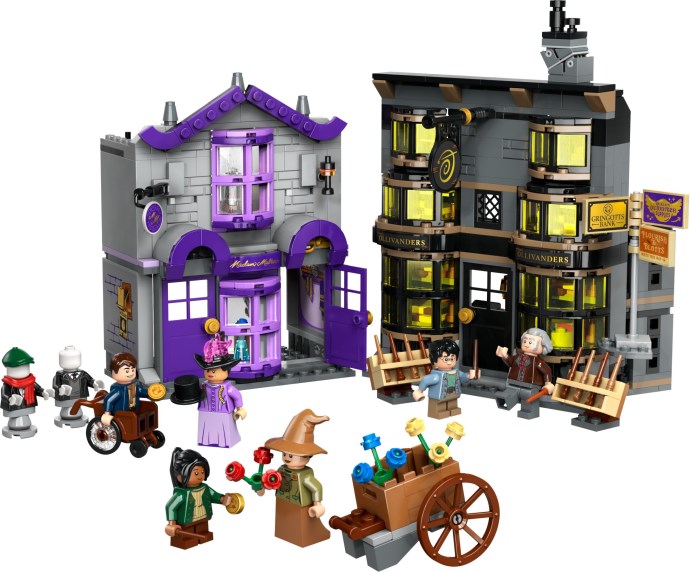 Magia Ulicy Pokątnej: Prezentacja zestawu LEGO Harry Potter 76439 Sklep Ollivandera i szaty Madam Malkin